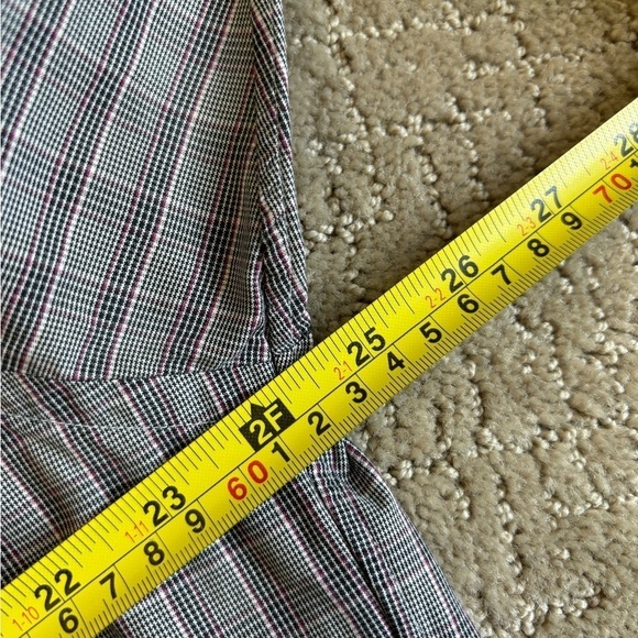 Ralph Lauren Blake 100% Two-Ply Cotton Dress Shirt Grey/Pink/White Stripes M - Picture 5 of 11